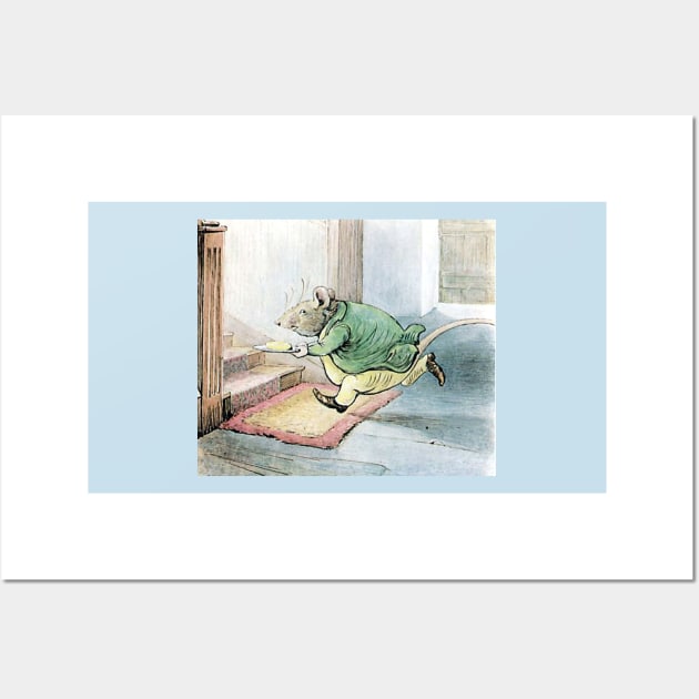 Rat Escaping with Butter - Tale of Samuel Whiskers - Beatrix Potter Wall Art by forgottenbeauty